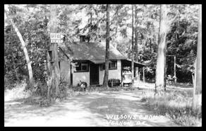 Wilson's cabins at 20 Street and Pleasant Valley Road