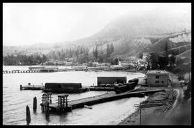 C.P.R.  docks on Okanagan Lake at Summerland