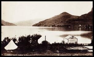 Postcard of  Long (Kalamalka) Lake near Vernon, B.C.