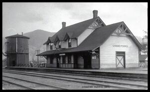 Canadian Pacific Railway depot at Grand Forks, B.C.