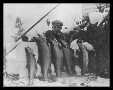 John McNair with fish catch
