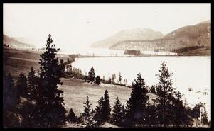 Postcard of view "along Wood Lake near Vernon" 