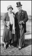 Mr. and Mrs. F.B. Cossitt dressed in their best