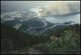 Aerial view of Sicamous Narrows