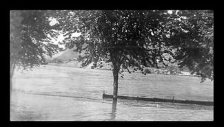 Area near old bridge during the flood of 1948