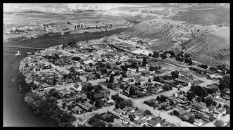 Aerial view of Ashcroft looking north