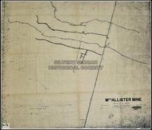 Plan of MacAllister Mine, Slocan BC