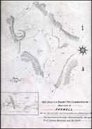 Sketch shows the commanding position of Farwell