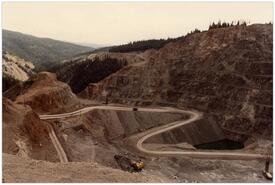 Newmont pit mine west side of valley