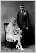 Wedding picture of Archie Clinton and Annie Johnson