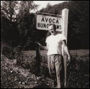 Avoca Lodge - Avoca Bungalow sign, one man with fish catch