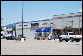 Aaron's Electronics store and former Cooper's Foods being renovated for small stores