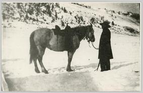 Antoine Pierre with his horse