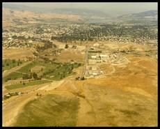 Aerial view of Vernon Golf Club to City and Polson Mall grading