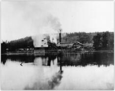 A.R. Rogers Sawmill on banks of Shuswap River