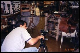 Greg Bauer taking photos for Lake Country Museum website
