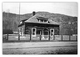 Log house built by A.E. Shaw, P.L.S. in 1903