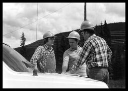 Okanagan Telephone employees on work site