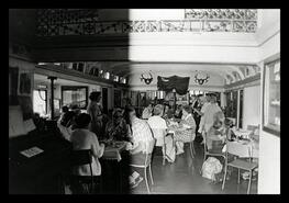 Annual tea party S.S. Moyie Museum dining room