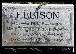 Price Ellison headstone