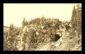 The tunnel at Chew's camp No. 11, Kettle Valley Railway