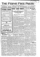 The Fernie Free Press, September 29, 1911