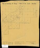 Plan of Township 18 Range 8 West of the Sixth Meridian