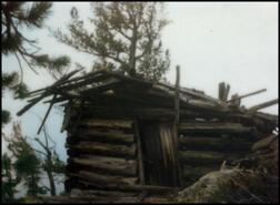 Mining cabin at Mineral King Claim on Mt. Paramount