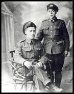 Robert Charters and unidentified soldier