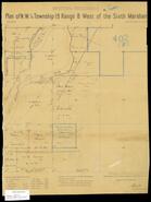 Plan of NW 1/4 Township 19 Range 8 West of the Sixth Meridian 