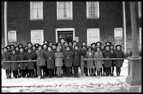 22nd I.O.D.E. Girl Guides at Scout Hall on Armistice Day