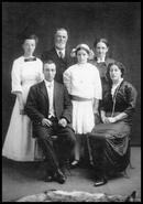 Mary and William Wenman with family, Golden, B.C.