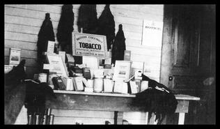 Display of McClounie tobacco products