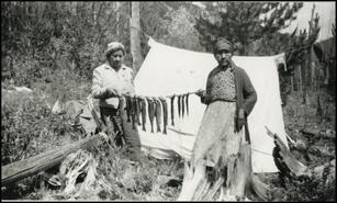 Shuttleworth family smoking salmon
