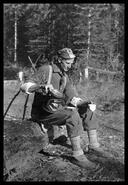 Arthur Collin "Tug" Wilson enjoying a picnic at "Pine Camp" on the way to Silver Star Mountain