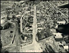 Aerial view of Nelson, late 1940s