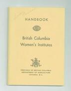 British Columbia Women's Institute Handbook, 1963