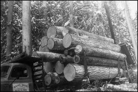 Baird Bros. logging truck