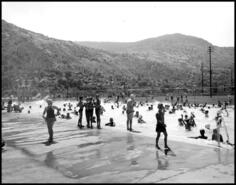 Children at C.H. Wright pool, Butler Park, East Trail