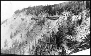 View of Kettle Valley railway trestles