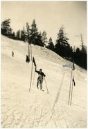 Skiers at Amber Hill