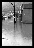 Bay Avenue at Eldorado Street looking south during the Gorge Creek April 1997 flood 