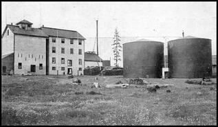 Okanagan Flour Mill and storage silos, Armstrong, B.C.
