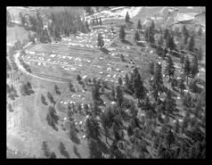 Aerial view of Pleasant Valley Cemetery, 4311 Pleasant Valley Road