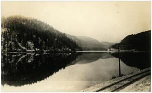 View of Otter Lake from the railway