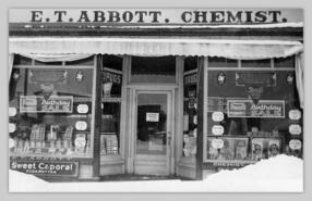 E.T. Abbott, chemist - store front