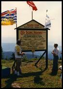 Rededication of scenic highway sign, Silver Star Mountain