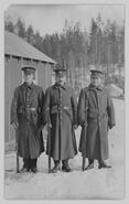 Soldiers at Edgewood internment camp