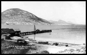 C.P.R.  dock on Okanagan Lake at Penticton