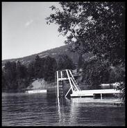 Diving tower at Blue Water Lodge